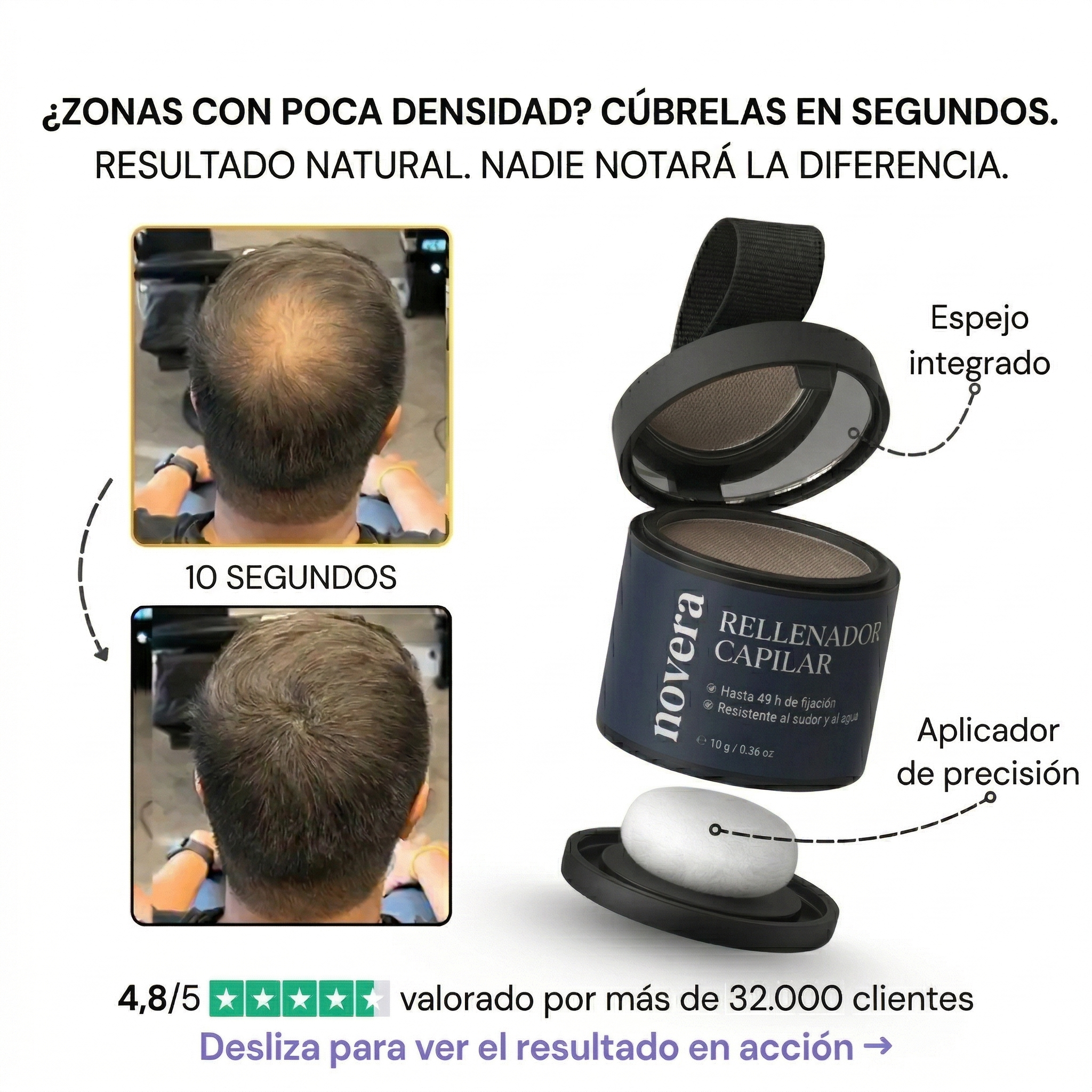 Densificador capilar instantáneo